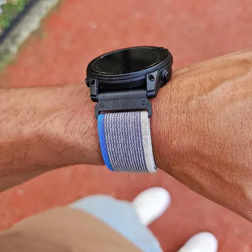 Miniatura 5 de Correas de reloj Quickfit de 1.024 in compatibles con Garmin Fenix 8 2.008 in 7x 6x Pro Tactix 7 Pro 5x Plus Enduro 3 2, Alpine Loop correas de Gris