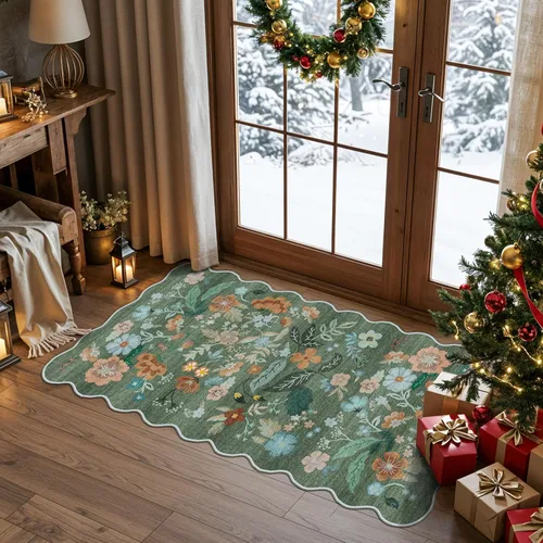 Miniatura 28 de Alfombra lavable para pasillo - 2x7 alfombras de cocina, alfombra para entrada, alfombra vintage, suave, alfombra antideslizante para piso, alfombra