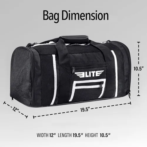 Miniatura 6 de Elite Sports Bolsa de lona para boxeo, gimnasio, MMA, BJJ, equipo de Jiu Jitsu, bolsa de boxeo atlética para gimnasio