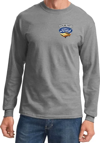 Miniatura 10 de Ford Mustang - Camiseta de manga larga con estampado de bolsillo Blanco