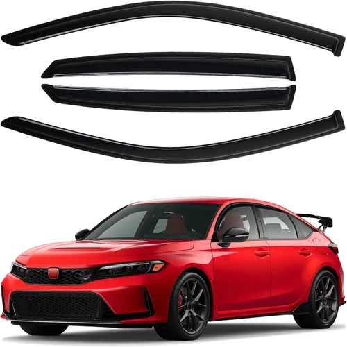 Miniatura 9 de Canvcle RAV4 Rain Guards - Window Visors for Toyota RAV4 2006-2012, Outside-Mount Tape-On Side Window Wind Deflectors for RAV4 Accessories, Vent