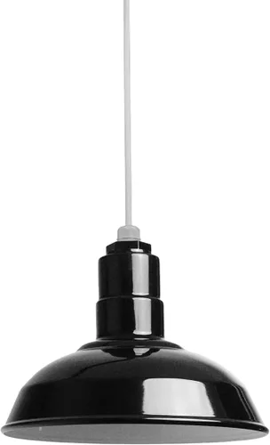 Miniatura 93 de Steel Lighting Co. El Segundo - Lámpara de granero Colgante montado en el techo Domo de 12 pulgadas Vástago de 12 pulgadas Luz de acero