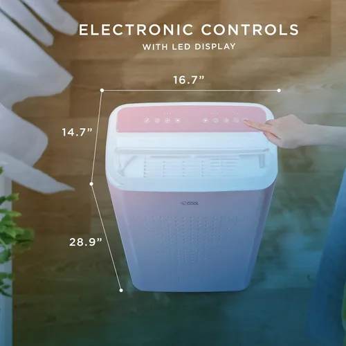 Miniatura 7 de COMMERCIAL COOL Aire acondicionado portátil, deshumidificador y ventilador, aire acondicionado portátil de 9,000 BTU cubre hasta 400 pies cuadrados