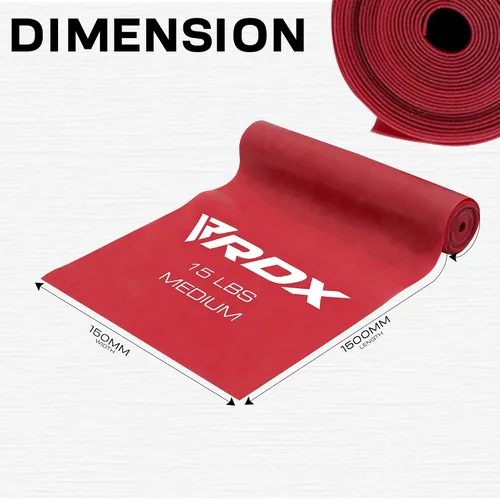 Miniatura 3 de RDX Bandas de resistencia TPE 3 niveles 1.5M de largo, certificado REACH RoHS CPSIA, bucle elástico grueso y agradable a la piel, yoga, gimnasio
