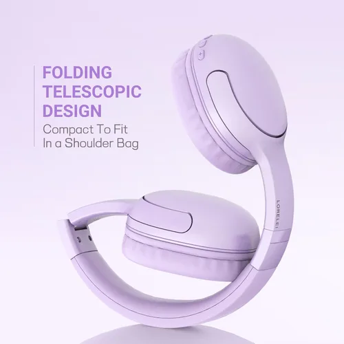 Miniatura 4 de LORELEI B-E5 - Auriculares Bluetooth para niños, auriculares inalámbricos para niños, plegables, 40 horas de reproducción, micrófono incorporado