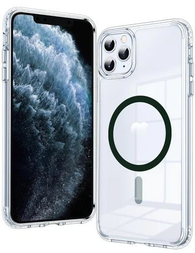 Miniatura 876 de FNTCASE Funda para iPhone 13 Pro-Max: Fundas magnéticas transparentes compatibles con Magsafe Slim anti amarillamiento protección contra caídas