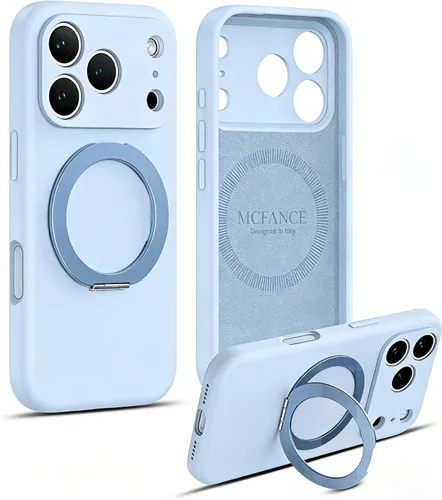 Miniatura 61 de Funda de silicona con soporte para iPhone 17 Pro [compatible con MagSafe] [Protección completa de la cámara] (6.3 pulgadas 2025), fundas de teléfono
