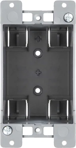 Newhouse Hardware Caja de salida eléctrica de 1 toma PVC para trabajo antiguo (1 paquete) | Caja de conexiones de plástico de 14 pulg. cúbicas para