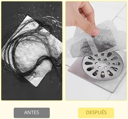 Miniatura 6 de Adhesivos desechables para drenaje de pelo, 2025 pegatinas mejoradas desechables para filtro de drenaje de piso, protector de drenaje de ducha