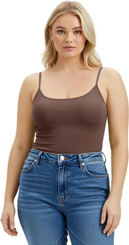 Miniatura 233 de Emmalise Camisola larga casual básica para mujer, con tirantes ajustables, top en capas