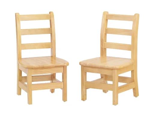 Miniatura 3 de Jonti-Craft KYDZ - Par de sillas con respaldo de escalera, 8 pulgadas de altura