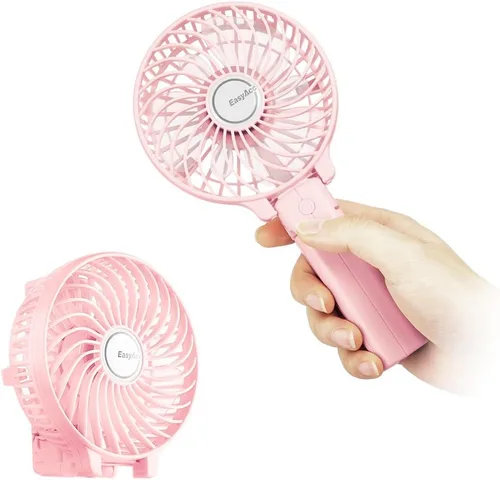 EasyAcc Mini ventilador de mano, ventilador de enfriamiento personal plegable ventilador de escritorio USB ventilador de mesa pequeño portátil para