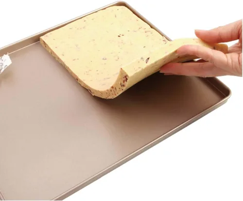 Miniatura 5 de CAN_Deal Bandeja antiadherente para hornear de 13 pulgadas, ideal para hacer galletas, asar, turrón