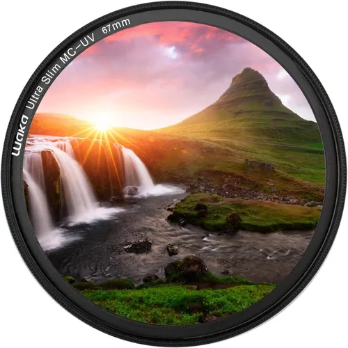 Miniatura 2 de waka Filtro UV MC de 2.638 in, ultra delgado, 16 capas, filtro de lente de protección ultravioleta multicapa para Canon Nikon Sony DSLR lente