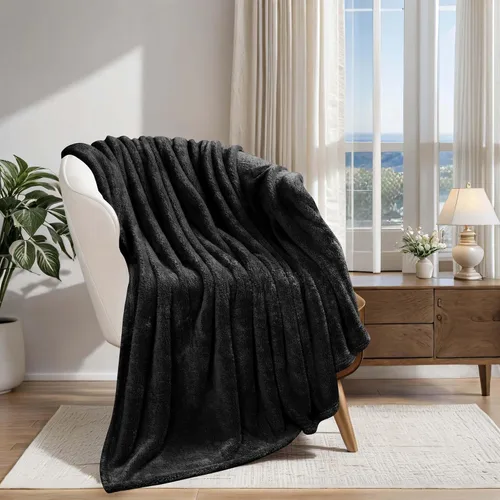 Superior Manta Clásica de Forro Polar Sólido, Gruesa, Acogedora, Mantas Cálidas, Ropa de Cama y Manta de Sofá de Felpa Suave Aterciopelada, Linda