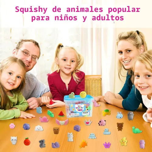 Miniatura 2 de 80 piezas de recuerdos para niños de 4 a 8 años, juguetes Squishies Kawaii Mochi Squishy a granel, juguetes sensoriales de ansiedad para regalos