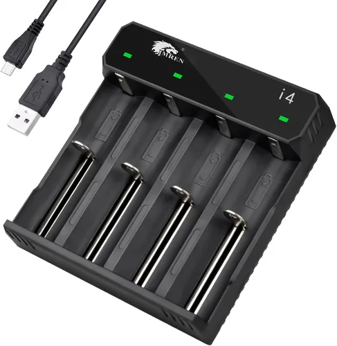 Miniatura 7 de IMREN Cargador de batería 18650, cargador de batería de 3.7 V para batería de iones de litio de 3.7 voltios 18650 18350 18500 16340 14500 20700