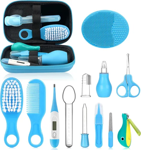 Miniatura 8 de Kit de cuidado de la salud y aseo del bebé, juego portátil de cuidado de seguridad para bebés, kit esencial para bebé para recién nacido