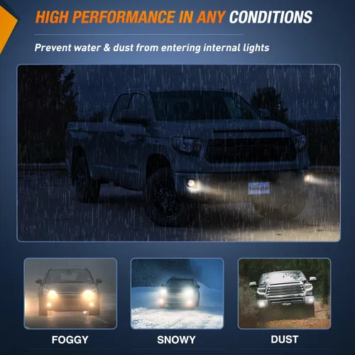 Miniatura 8 de Nilight Conjunto de luces antiniebla compatible con Toyota Tundra 2014, 2015, 2016, 2017, 2018, 2019, 2020 y 2021, lente transparente de repuesto