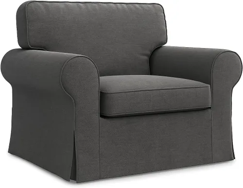 Miniatura 9 de Ektorp - Funda de repuesto para sillón IKEA Ektorp, funda para silla Ektorp, solo funda Ektorp (beige diario)