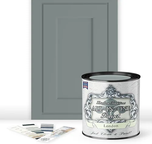 Miniatura 83 de Pintura TODO EN UNO, Abbey (gris cálido), Muestra de 8oz - Pintura duradera para gabinetes y muebles. Imprimación y capa superior incorporadas,