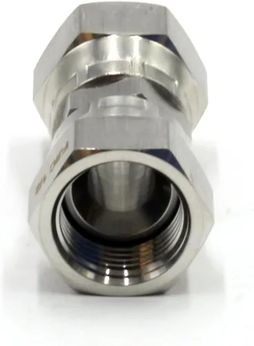 Miniatura 3 de HFS (R) 1/2" hembra JIC giratorio x 1/2" hembra JIC tuerca giratoria Unión de acero inoxidable 304