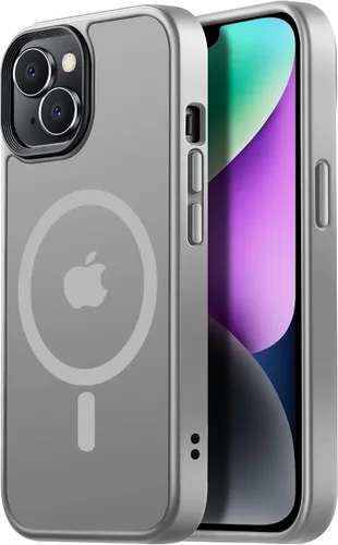 Miniatura 32 de Tigowos Magnetic Guardian - Funda diseñada para iPhone 11 Pro [probada en caídas de grado de 10 pies y compatible con MagSafe] Funda delgada Negro