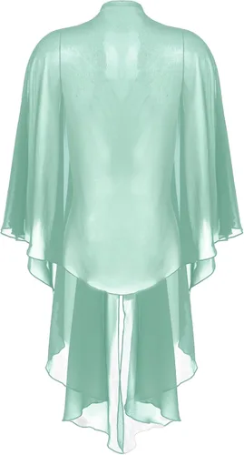 Miniatura 5 de ACSUSS Chal de gasa de manga 34 para mujer, ligera, suave, transparente, para vestidos de noche de boda
