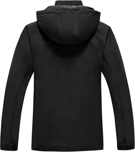 Miniatura 2 de Chaquetas impermeables ligeras con capucha desmontable para hombre