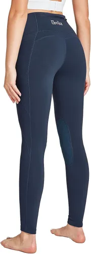 Miniatura 4 de FitsT4 - Pantalones de equitación con forro polar para mujer, pantalones ecuestres de silicona, con bolsillo celular