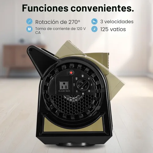 Miniatura 3 de BILT HARD Ventilador profesional giratorio de alta velocidad, ventilador de 15 pulgadas 450 CFM con 3 velocidades para secado, motor de aire de 120