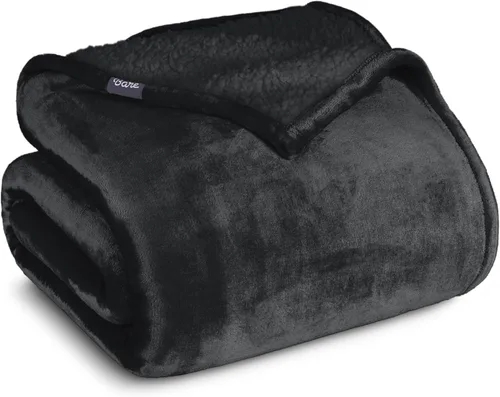 Miniatura 13 de Manta de forro polar de sherpa Bare Home - Tamaño para Lanzar/Viajar - Manta para cama, sofá y sofá cama - Cálida y ligera - Esponjosa y suave