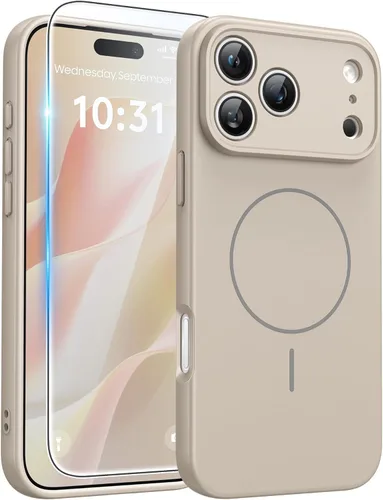 Miniatura 104 de FNTCASE Funda para iPhone 13 Pro: Fundas magnéticas translúcidas mate delgadas con protector de pantalla de vidrio templado