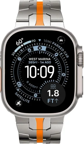 KADES Correa de acero inoxidable compatible con Apple Watch Band Ultra 3/2/1 de 1.73 pulgadas Series 11/10 de 1.81 pulgadas/1.65 pulgadas, Series
