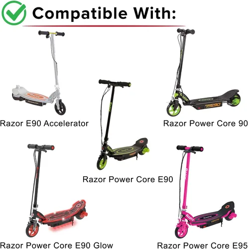Miniatura 2 de AlveyTech Paquete de baterías premium de 12 voltios para acelerador Razor E90 y Power Core 90/E90/E90 Glow/E95 Scooters