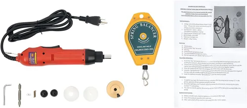 Miniatura 9 de Máquina taponadora eléctrica de mano - Herramienta de sellado de atornillado para botellas de plástico redondas de 0.394-1.181 in, color rojo