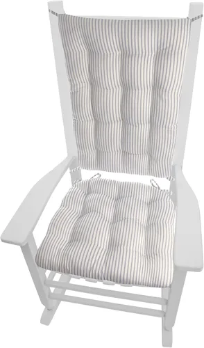 Miniatura 27 de Barnett Home Decor Cojines de silla mecedora de algodón Duck Tan – Tamaño extragrande Jumbo – Almohadilla de asiento de espuma de látex de 19 x 19