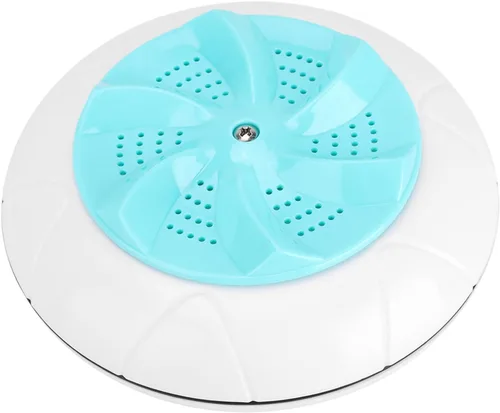 Miniatura 5 de Lavadora de turbina portátil, alimentada por USB, adecuada para viajes y lavandería de niños, evita el enrollamiento, fácil de transportar (verde)
