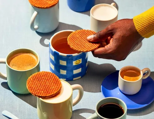 Miniatura 3 de Daelmans Stroopwafel - Paquete variado de galletas de caramelo, chocolate, café y miel, aperitivo dulce para café y té, auténticos gofres holandeses