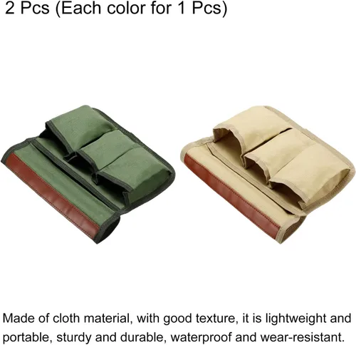 Miniatura 3 de PATIKIL Organizador de reposabrazos para silla, paquete de 2 sillas plegables para exteriores, reposabrazos, revistas laterales, bolsa