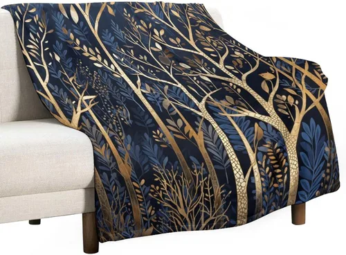 Miniatura 51 de Manta de invierno de acuarela de Navidad en el bosque, manta cálida y acogedora para sofá, cama para adultos, 30 x 40 pulgadas, manta de microfibra