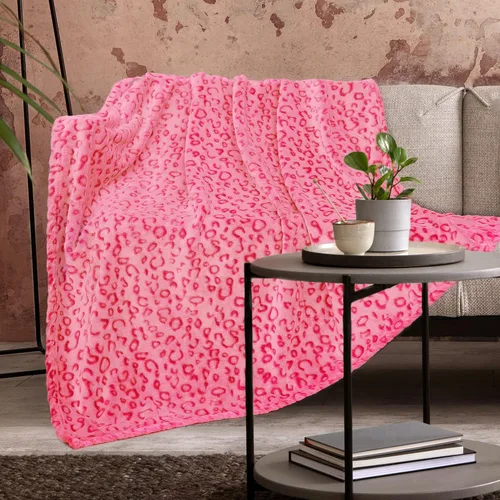 Miniatura 27 de ZHIKU Manta de Tiro Azul Tamaño Queen Suave de Forro Polar Mantas de Tiro para Cama Leopardo azul