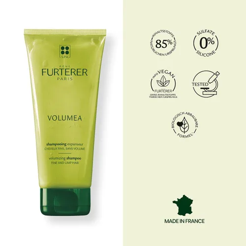 Miniatura 8 de René Furterer VOLUMEA Champú voluminizador - Para cabello fino y flojo - Espesante y voluminizador - Libre de SLS
