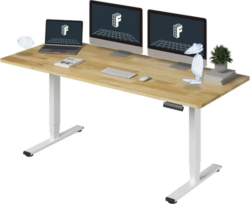 Miniatura 20 de FlexiSpot E6 Bamboo - Escritorio eléctrico de pie de 3 etapas con motor dual de 48 x 24 pulgadas, soporta 220 libras, altura ajustable con ajustes