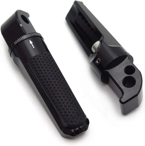 Miniatura 8 de Estriberas ajustables CNC Reposapiés Compatible con YZF TMAX XMAX N-MAX FZ1/FZ6 XJR1300/1200 MT03/MT07/MT09/MT10 [P/N: GZSP-SP-011-Y2]