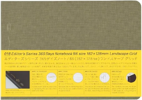 Miniatura 12 de Nitoms SS0066 STALOGY Nota 1/2 Ear Note B6 Cuadrada Horizontal Paisaje Negro