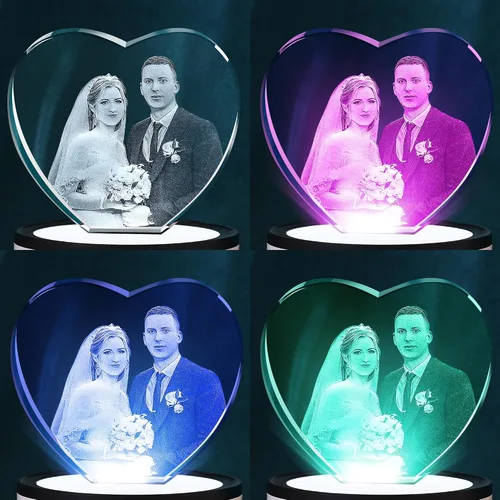 Miniatura 3 de Artmosphere Foto de cristal 3D, regalo de fotos personalizado para padre, marido, hombres y abuelo, gran regalo personalizado con tu propia foto