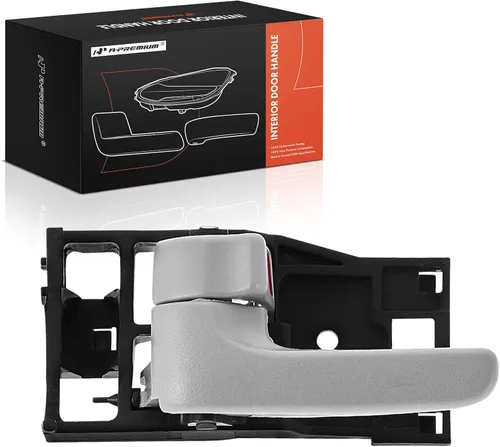 A-Premium Manija de puerta interior del lado del conductor delantera o trasera compatible con Toyota Tundra 2004-2006 Crew Cab, Sequoia 2001-2007,