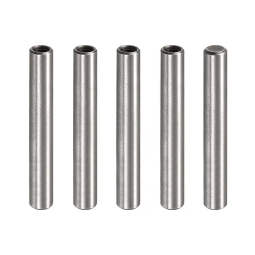 Miniatura 9 de uxcell Pasador de rosca interna M5 5 unids 0.315x0.630 in biselado plano acero al carbono cilíndrico pin cama estantería dispositivos metálicos