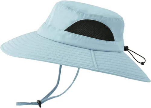 Miniatura 10 de Surblue Sombrero de sol para mujeres/hombres, sombrero de pesca con protección UV UPF 50+ sombrero de pescador de ala ancha Caqui